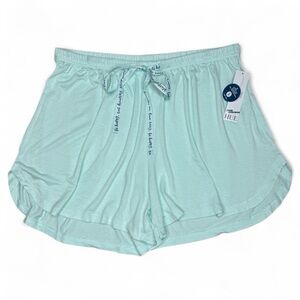 HUE Sleep Pajama Shorts Size Small Temp Tech Soothing Sea Blue New
